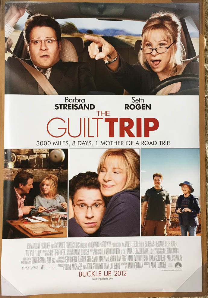 guilt trip movie poster 2 sided original intl 27x40 seth rogen