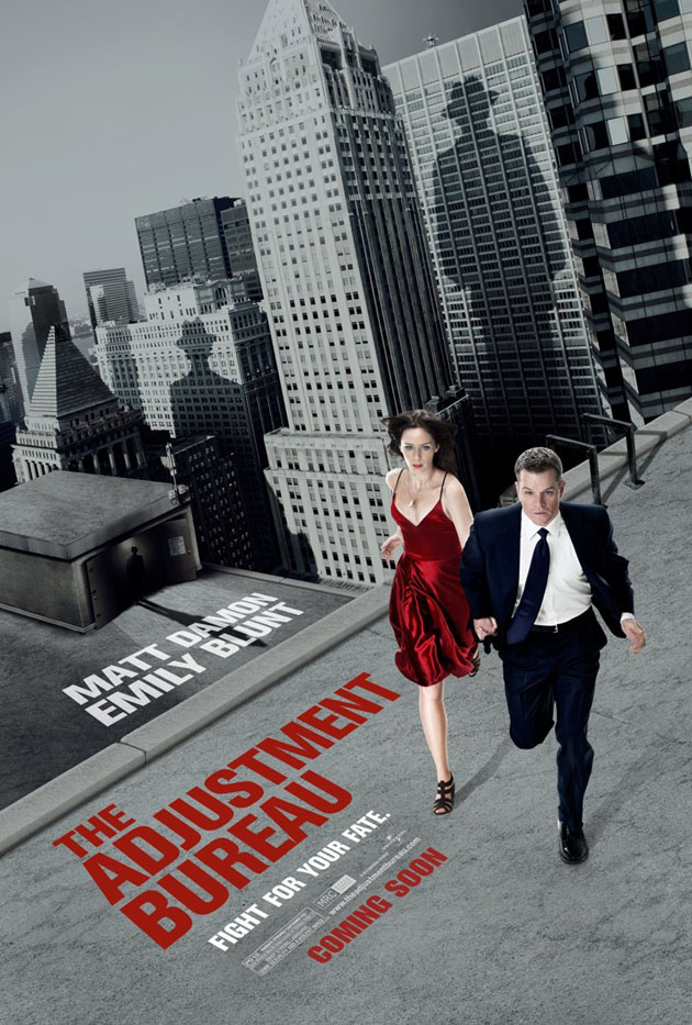 THE ADJUSTMENT BUREAU MOVIE POSTER 2 Sided ORIGINAL Advance 27x40