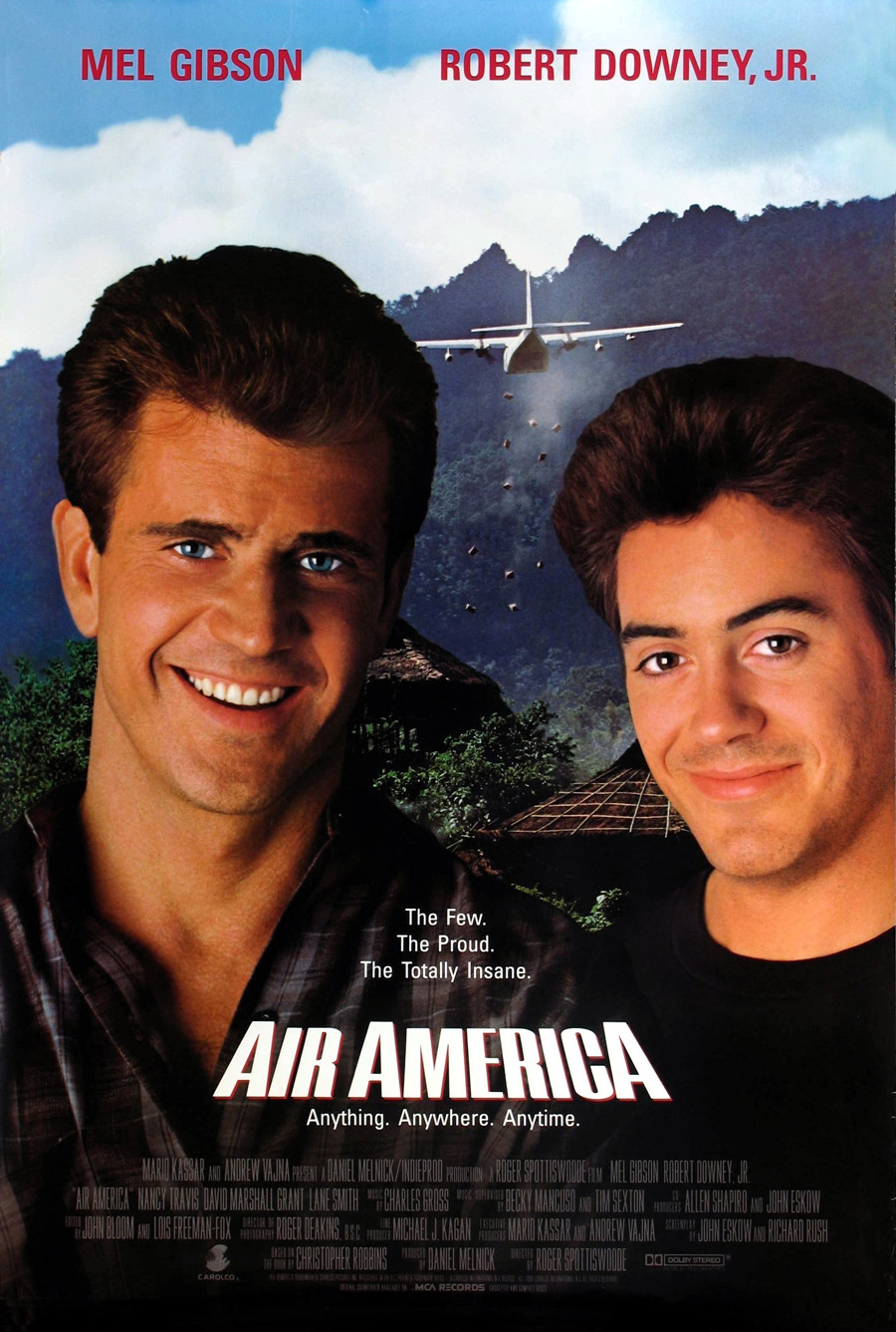 AIR AMERICA MOVIE POSTER SS ORIGINAL ROLLED 27x40 MEL GIBSON ROBERT ...