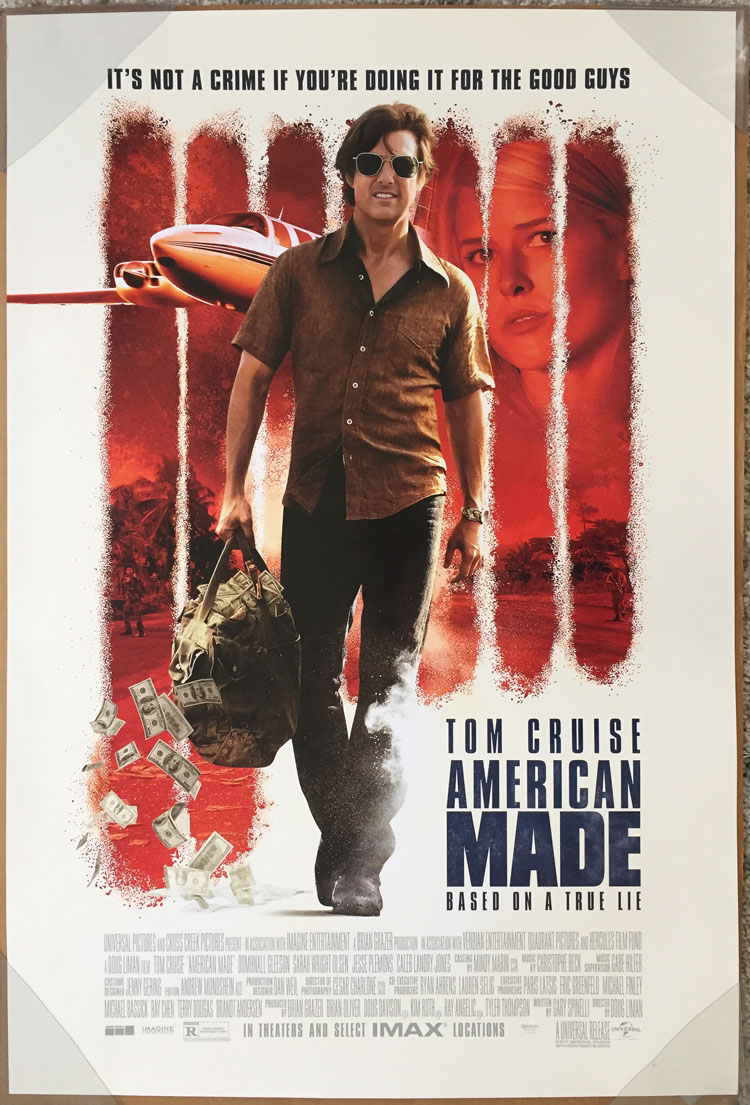 American Made Movie Poster 2 Sided Original Final 27x40 Tom Cruise 