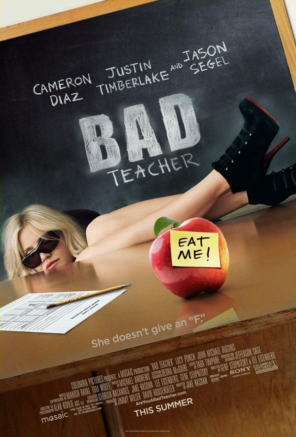 BAD TEACHER MOVIE POSTER DS ORIGINAL 27x40 CAMERON DIAZ  