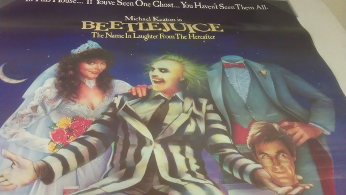 BEETLEJUICE MOVIE POSTER 1 Sided ORIGINAL Rolled 27x40 TIM BURTON 