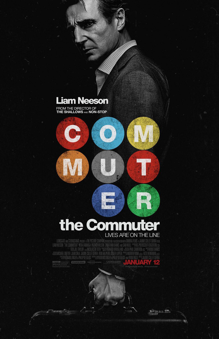 The Commuter Movie Poster 2 Sided Original Final 27x40 Liam Neeson Vera Farmiga Ebay