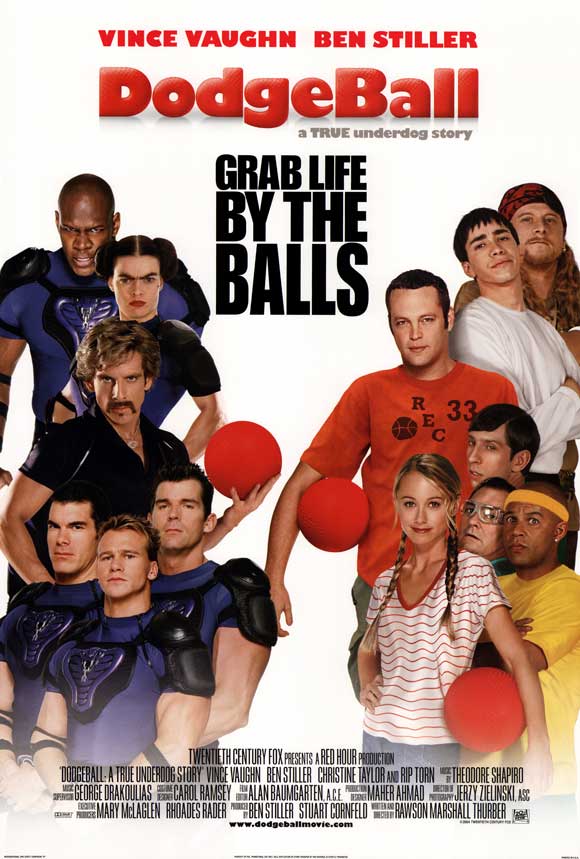 DODGEBALL MOVIE POSTER 2 Sided ORIGINAL INTERNATIONAL 27x40