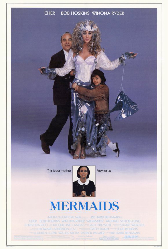 MERMAIDS MOVIE POSTER 1 Sided ORIGINAL 27x41 WINONA RYDER CHER  