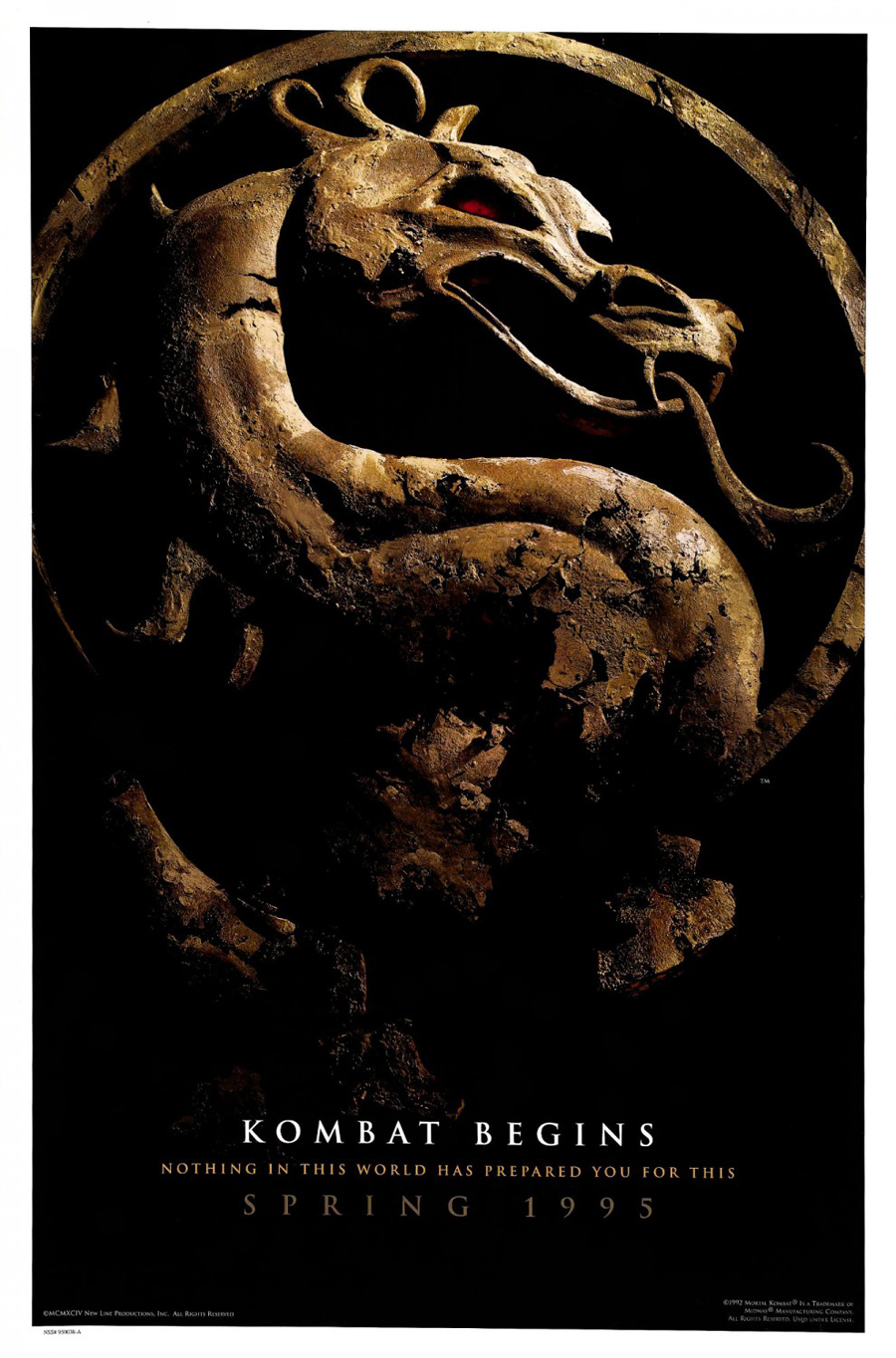 Mortal Kombat Movie Poster 1 Sided Original Version B 27x41 Christopher 0687