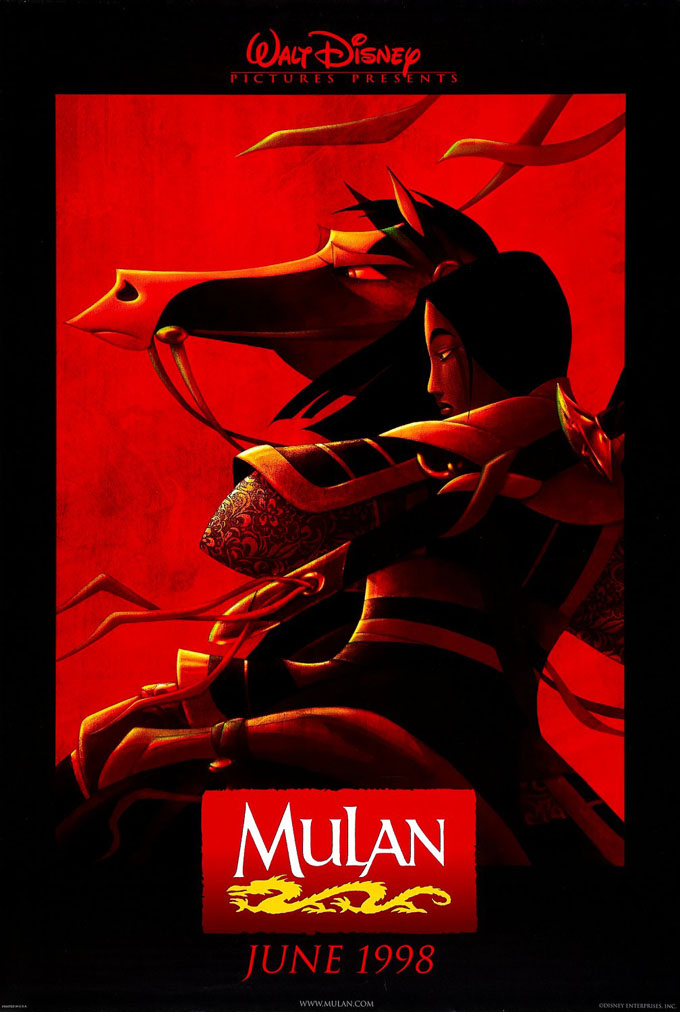 Mulan Movie Poster 2 Sided Original Rolled 27x40 Disney