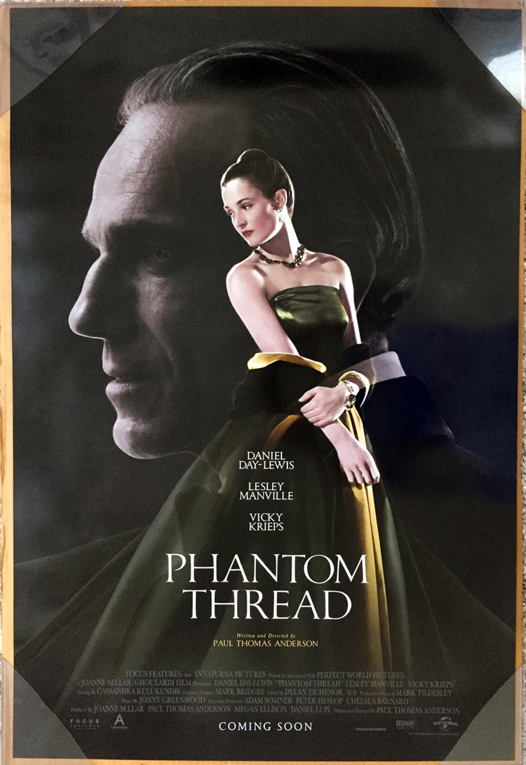 PHANTOM THREAD MOVIE POSTER DS ORIGINAL INTL FINAL VF ...