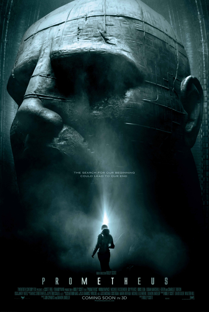 PROMETHEUS MOVIE POSTER 2 Sided ORIGINAL Version B 27x40 RIDLEY SCOTT