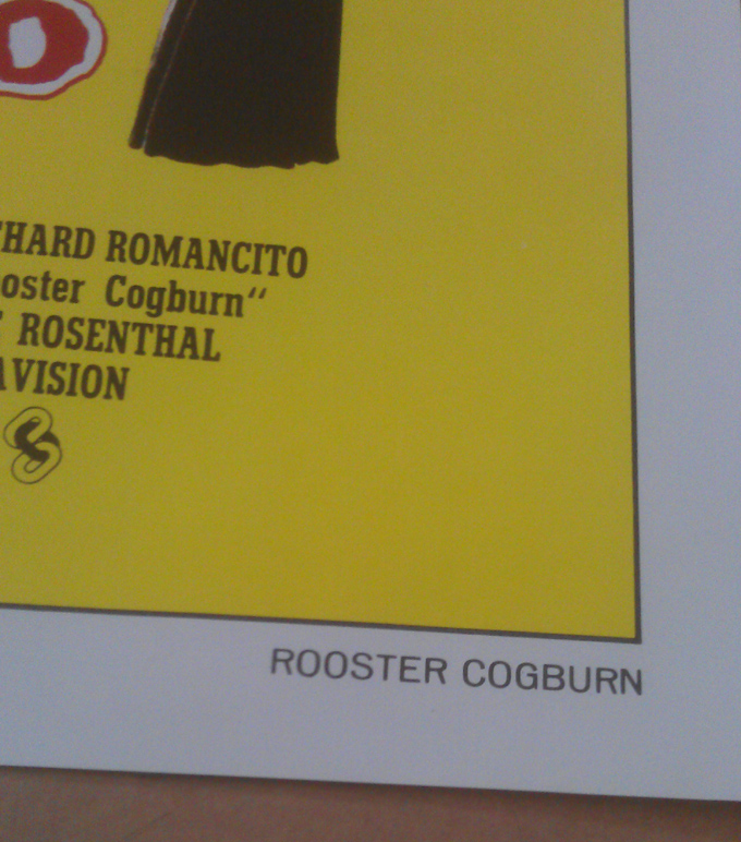 Rooster Cogburn Movie Poster 1 Sheet 1975 Original Spanish 27x41 John 