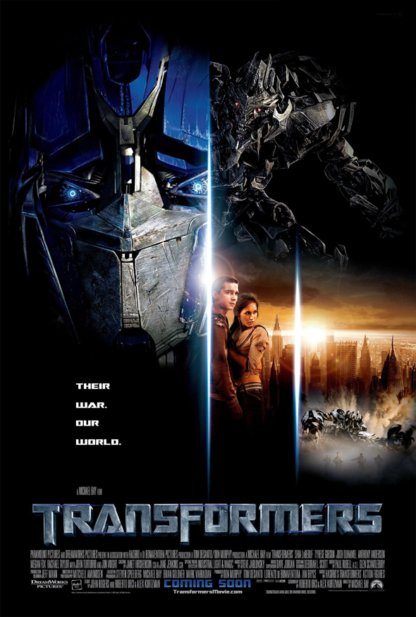 TRANSFORMERS MOVIE POSTER 2 Sided ORIGINAL International 27x40