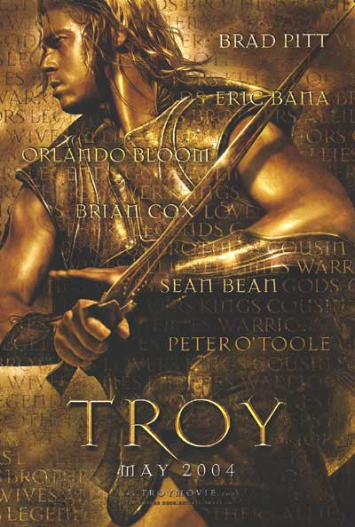 TROY MOVIE POSTER 2 Sided ORIGINAL ADVANCE 27x40  