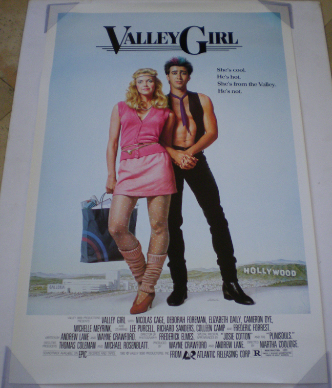 VALLEY GIRL MOVIE POSTER 1 Sheet ORIGINAL ROLLED 27x41  