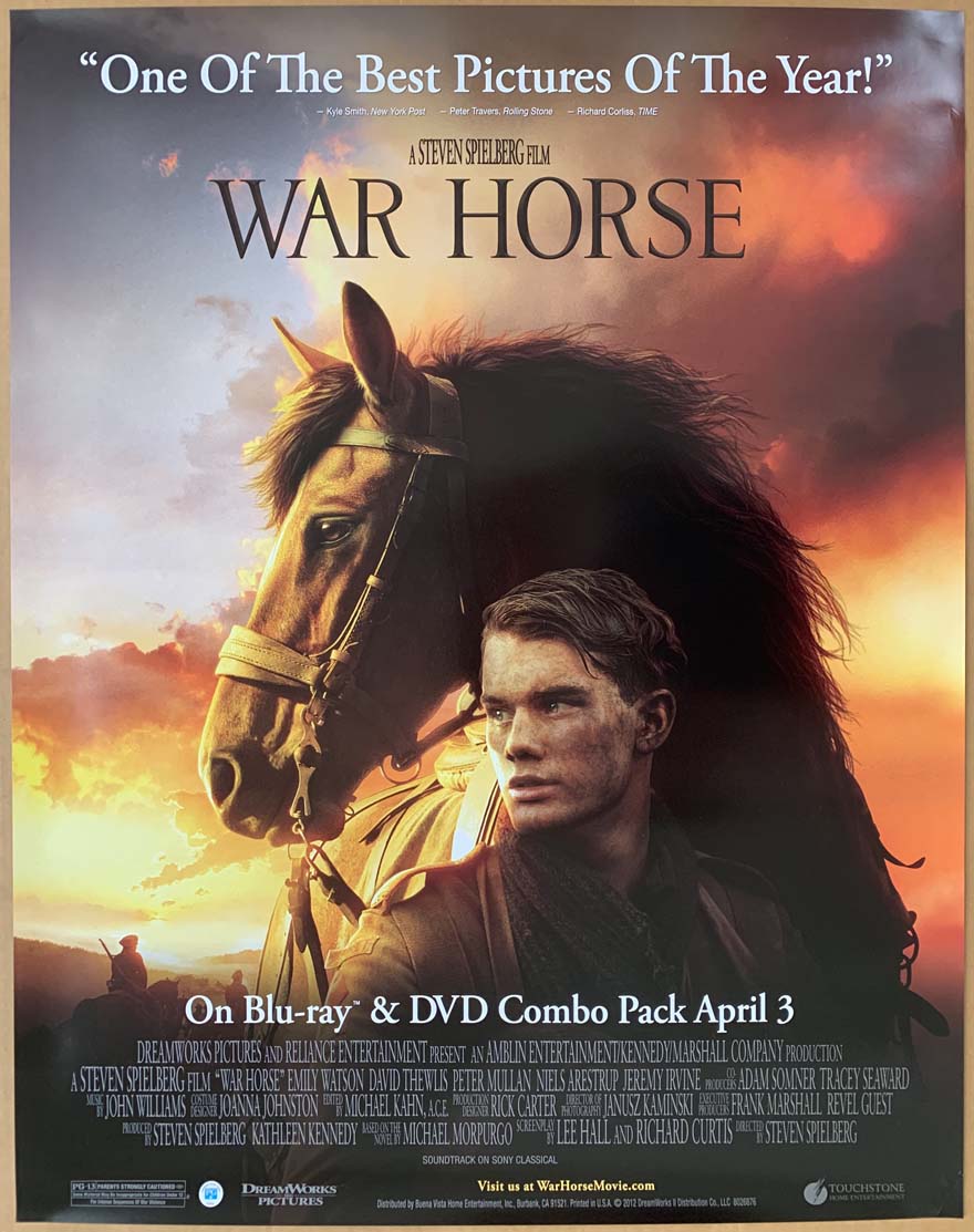 WAR HORSE DVD MOVIE POSTER 1 Sided ORIGINAL MINI 22x28 EMILY WATSON | eBay