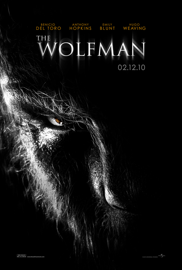 THE WOLFMAN MOVIE POSTER 2 Sided ORIGINAL Advance WOLF 27x40 BENICIO ...